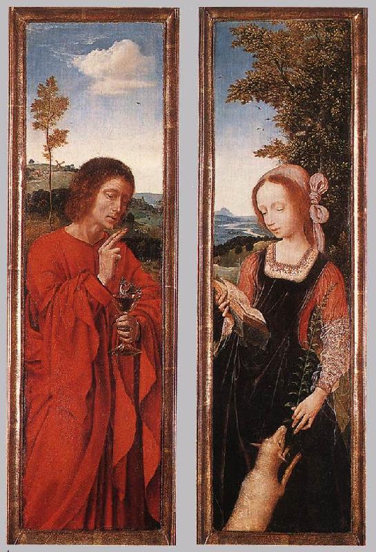 MASSYS, Quentin John the Baptist and St Agnes oil painting image